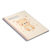 Carnet Cute Bear Pastel Notebook (Côté Droit)