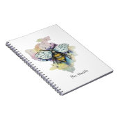 Carnet Cute Bee And Rainbow Wash (Côté Droit)