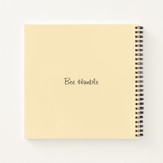 Carnet Cute Bee And Rainbow Wash (Dos)