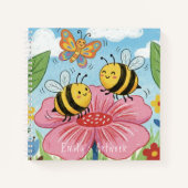 Carnet Cute Bees & Butterfly Kids Sketchbook (Devant)