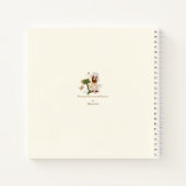 Carnet Cute Beethoven Portrait Musician's Personnalisé (Dos)