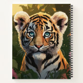 Carnet Cute Bengale Tiger Cub en Forêt (Dos)