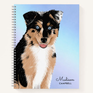 Carnet Cute Berger Australien Chien Chien Chien Chien   N