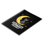 Carnet Cute Black Cat on Moon - Full Moon Friend (Côté gauche)