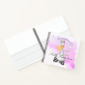 Carnet Cute blonde chef fille personnalisée recettes de l (Intérieur)