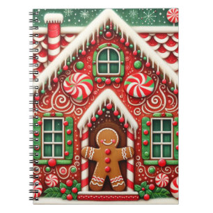 Carnet Cute, blonde, pain d'épice homme & maison