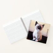 Carnet Cute Blue Eyed Pet Siamese Kitten espace (Intérieur)