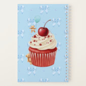 Carnet Cute Blue Gingham Teddy Bear & Ribbon (Verso)