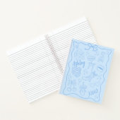 Carnet Cute Blue Girly tendance (Intérieur)