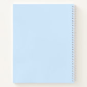 Carnet Cute Blue Girly tendance (Dos)