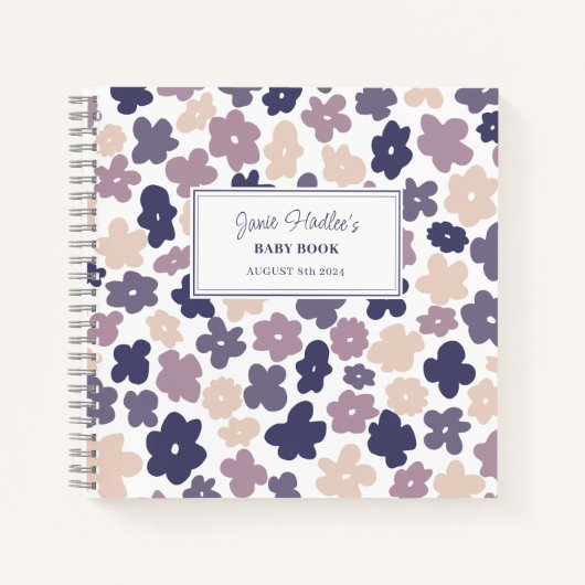 Carnet Cute Boho Daisy Baby Book (Devant)