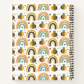Carnet Cute Bumble Bee et Rainbows Motif (Dos)