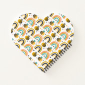 Carnet Cute Bumble Bee et Rainbows Motif (Dos)