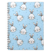 Carnet Cute Bunny Face Seamless Pattern (Devant)