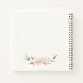 Carnet Cute Bunny Floral Panier Anniversaire de enfant Li (Dos)