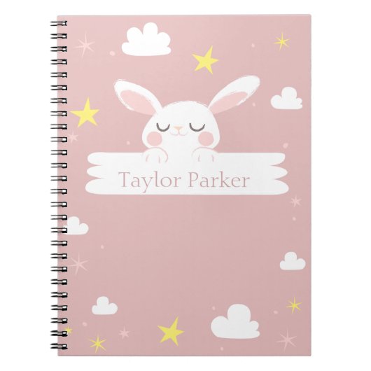 Carnet Cute Bunny Rabbit Notebook (Devant)