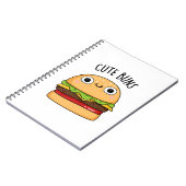 Carnet Cute Buns Jeu de mots drôle de burger  (Côté gauche)