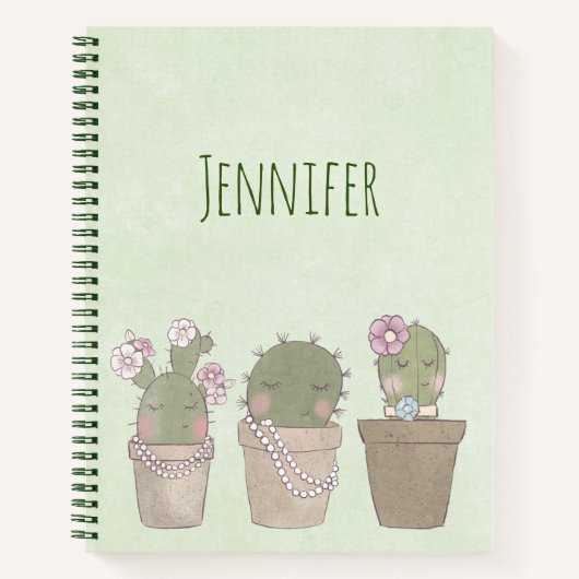 Carnet Cute Cactus (Devant)