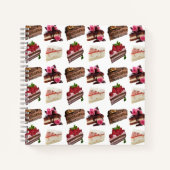 Carnet Cute Cakes Lovers Desserts Pattern (Devant)