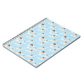 Carnet Cute Cartoon Angels And Doves Seamless Pattern (Côté gauche)