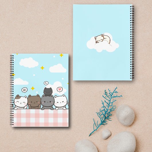 Carnet Cute Cartoon Cat Notebook 