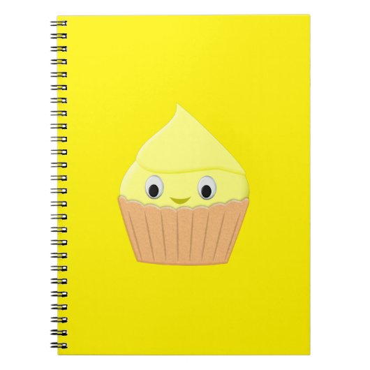 Carnet Cute Cartoon Citron Cupcake (Devant)