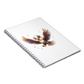 Carnet Cute Cartoon Eagle Flying – Friendly Vector Art (Côté Droit)