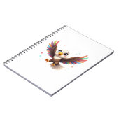 Carnet Cute Cartoon Eagle Flying – Friendly Vector Art (Côté gauche)