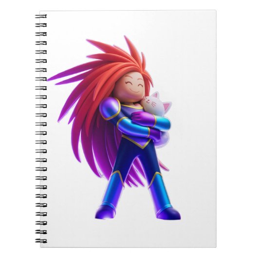 Carnet Cute cat and female Roblox (Devant)