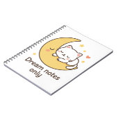 Carnet Cute Cat Moon - "Dream Notes Only" (Côté gauche)