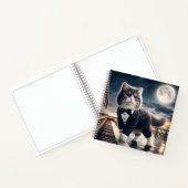 Carnet Cute Cat Pawdigy joue une sonate au clair de lune (Intérieur)
