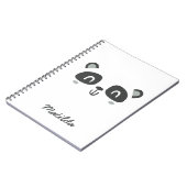 Carnet Cute character panda children's (Côté gauche)