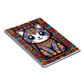 Carnet Cute Chat avec charme Motif traditionnel (Côté Droit)