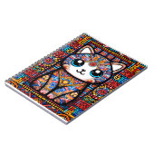 Carnet Cute Chat avec charme Motif traditionnel (Côté gauche)