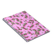 Carnet Cute Chat dans un Motif Casquette rose Random (Côté Droit)