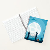 Carnet Cute Chat Noir Halloween Thème (Intérieur)