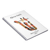 Carnet Cute chat personnalisé (Côté Droit)