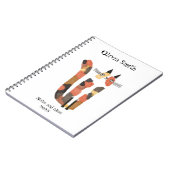 Carnet Cute chat personnalisé (Côté gauche)