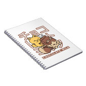Carnet Cute Chat Riding Chocolat Lait Carton Kawaii Art (Côté Droit)
