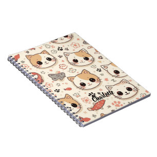 Carnet Cute Chat simple chaton Motif