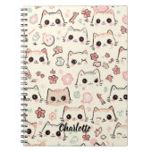 Carnet Cute Chat simple chaton Motif (Devant)