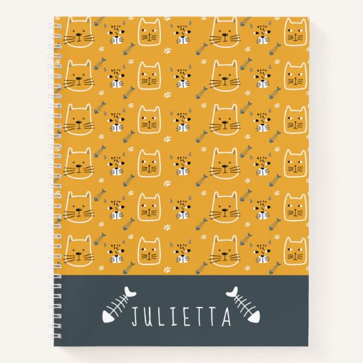 Carnet Cute chats Motif moderne (Devant)