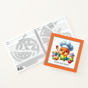 Carnet Cute chef perroquet amateurs de cuisines