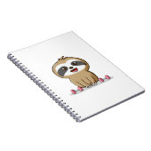 Carnet Cute Chibi Sloth Exercice � Funny Kawaii Gym Anima (Côté Droit)