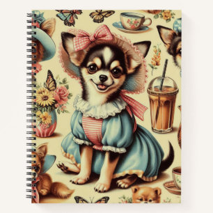 Carnet Cute Chihuahua Peinture Chiot