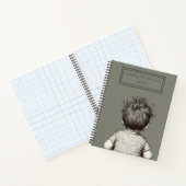 Carnet Cute Child Messy Hair Personalize (Intérieur)