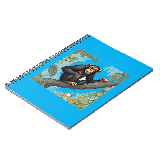 Carnet Cute Chimpanzé (Côté gauche)