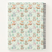 Carnet Cute Christmas Animals Seamless Pattern (Dos)