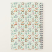 Carnet Cute Christmas Animals Seamless Pattern (Verso)