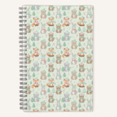 Carnet Cute Christmas Animals Seamless Pattern (Recto)